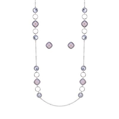 Designer crystal rope jewellery set